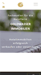 Mobile Screenshot of goldwasser-immobilien.de